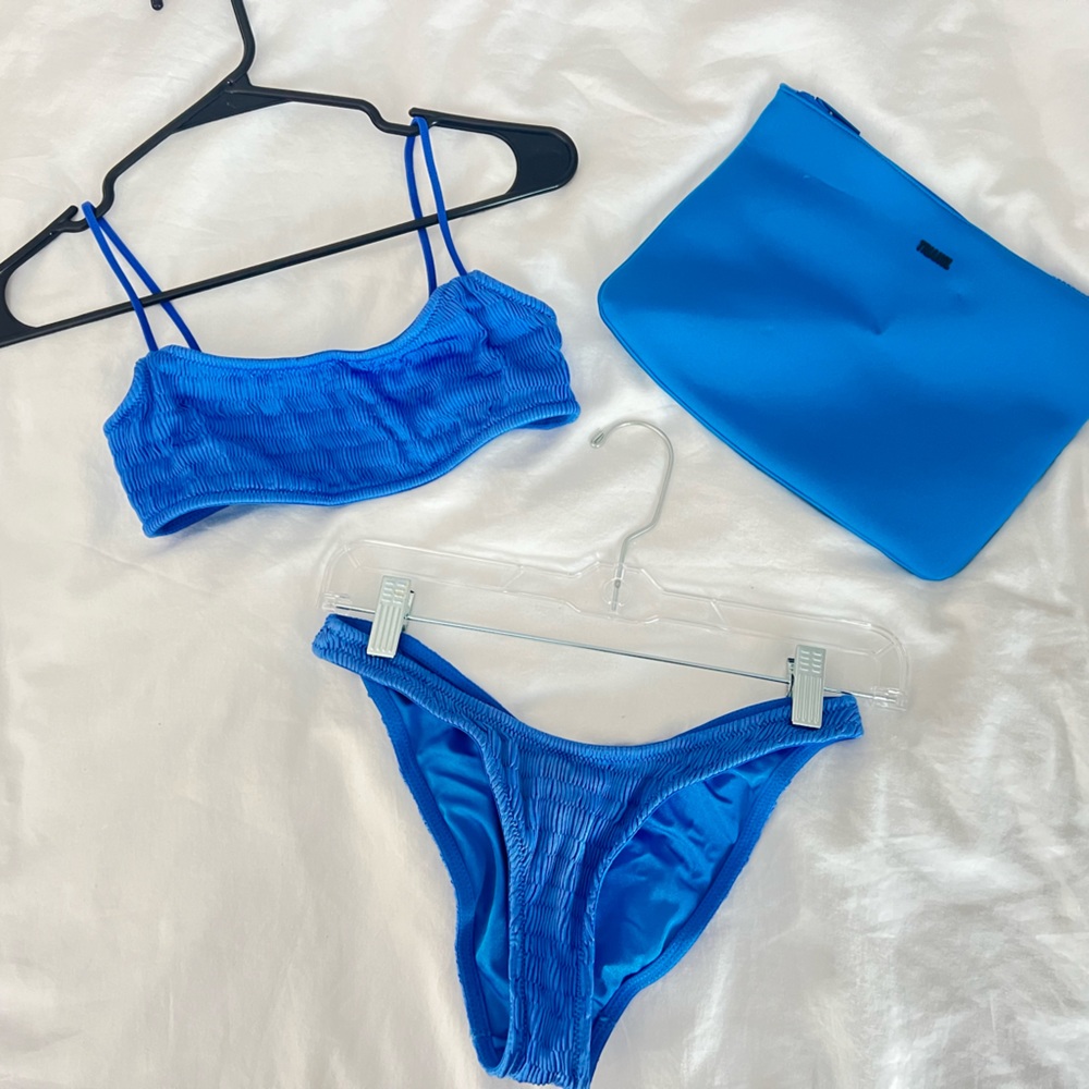 Triangl Blue Bikini Set